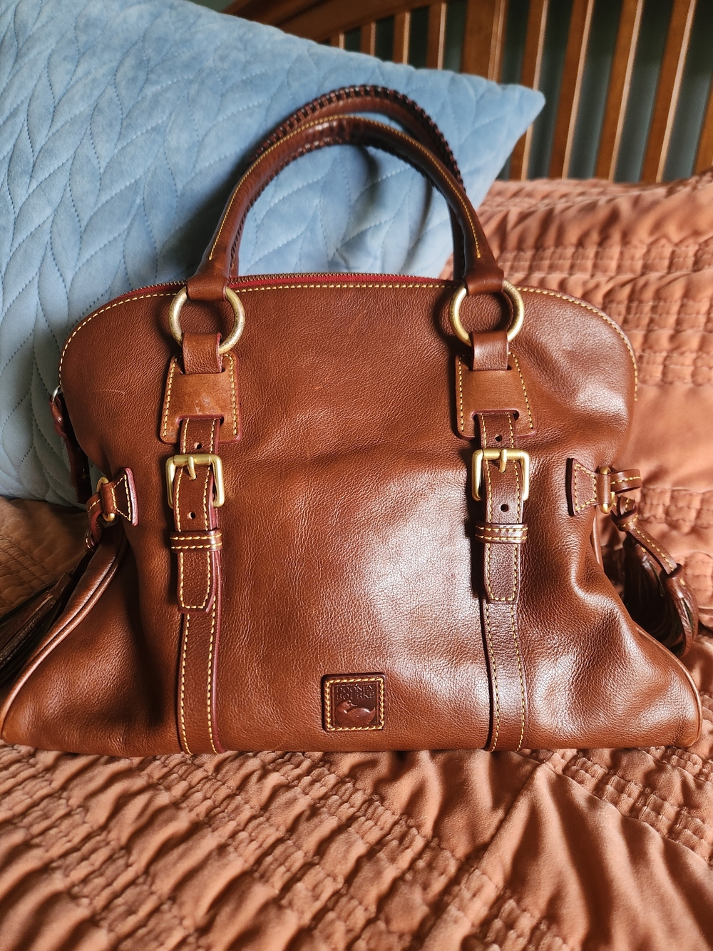 Dooney & Bourke Florentine Large Domed Buckle Satchel